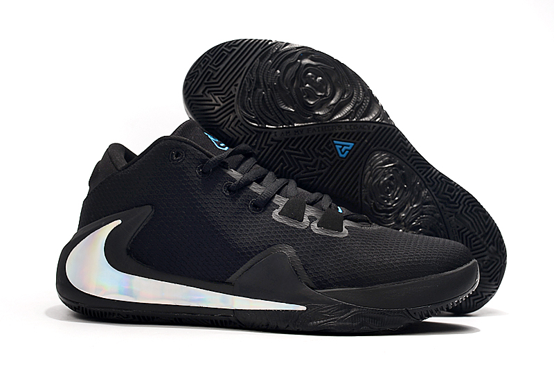 Nike Zoom Freak 1 Black White Logo Shoes